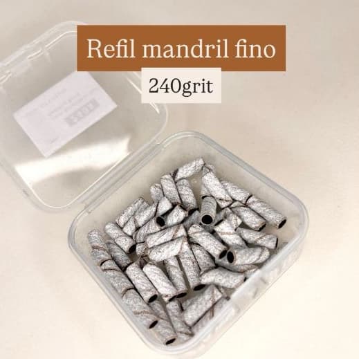 Kit de refil para lixa mandril 240 grit - 50 unidades