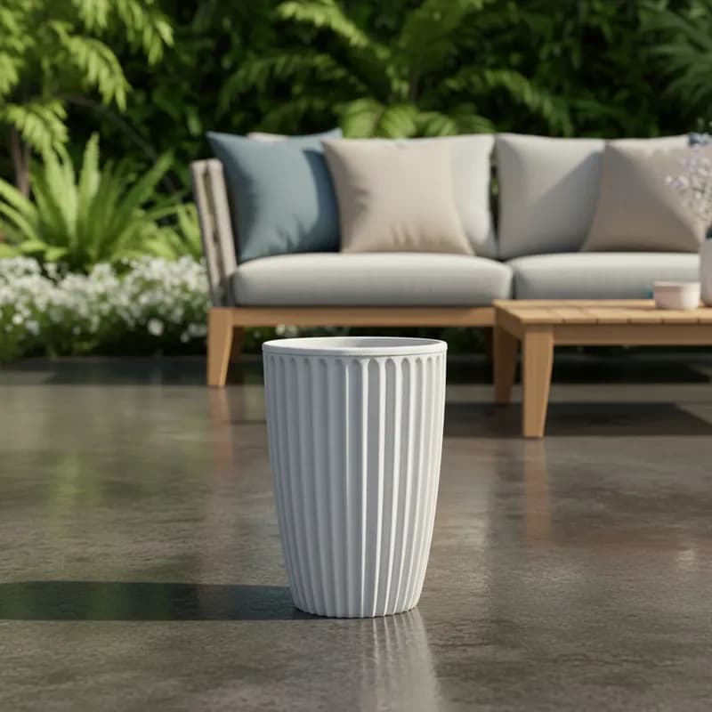 Vaso Planta Flor Coluna Romana Nº1 Polietileno Jardim Varanda Luxo 3D