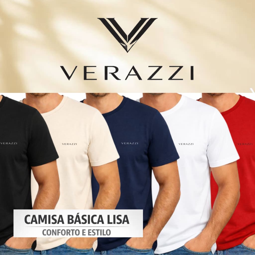 Kit 4 Camisetas Premium Verazzi