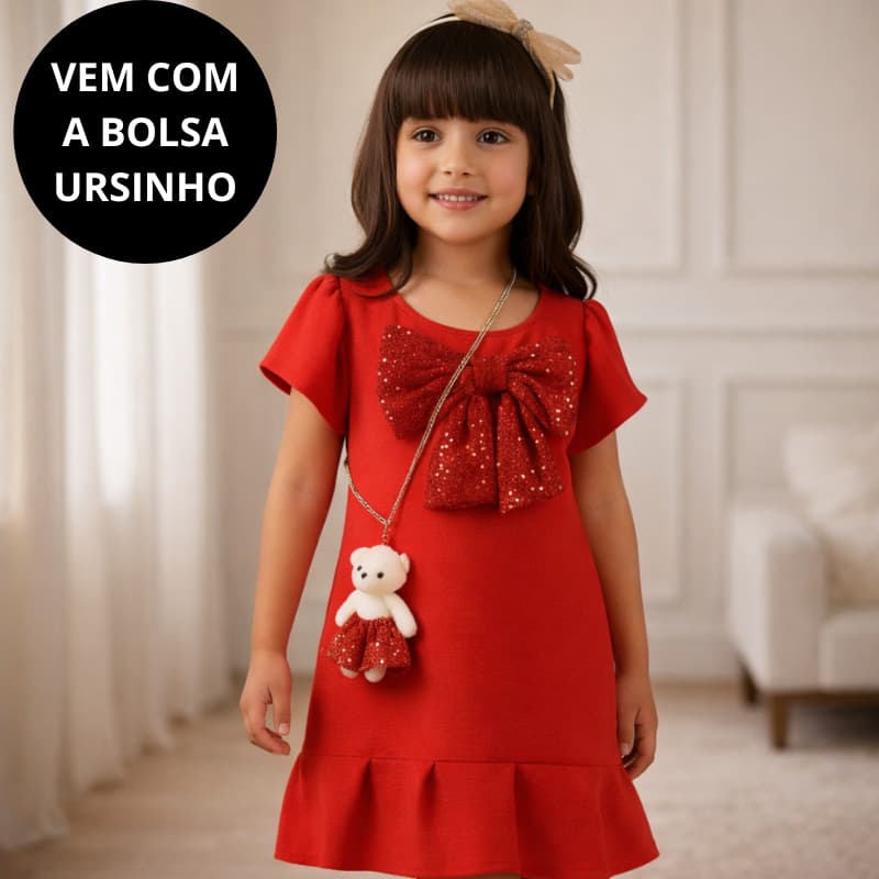 Vestidos Infantis Vermelhos – Elegantes Para Festa-| Vários Modelos | Tamanho 4 e10 Envio Imediato