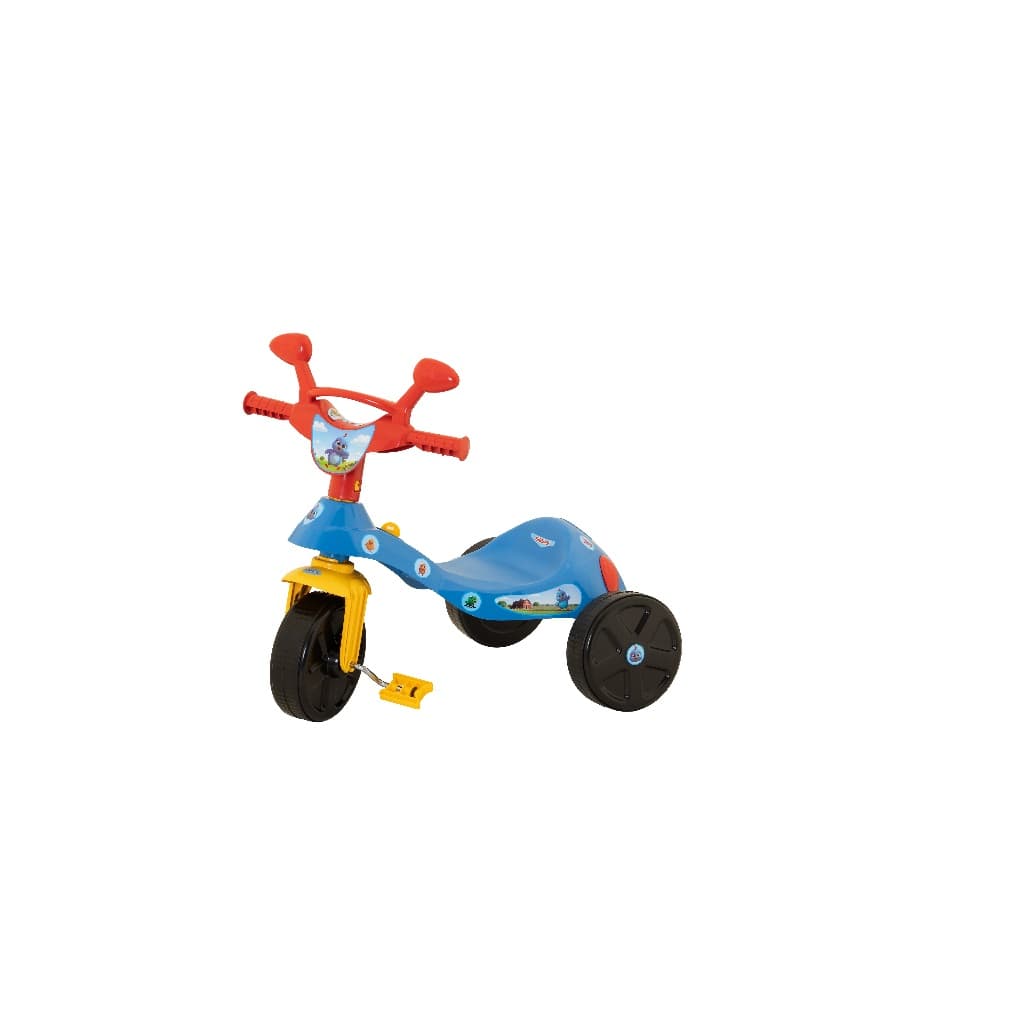 Totokinha Triciclo Infantil Motoca com Pedal 3 Rodas Educativo Resistente para Criança com Guidão Confortável