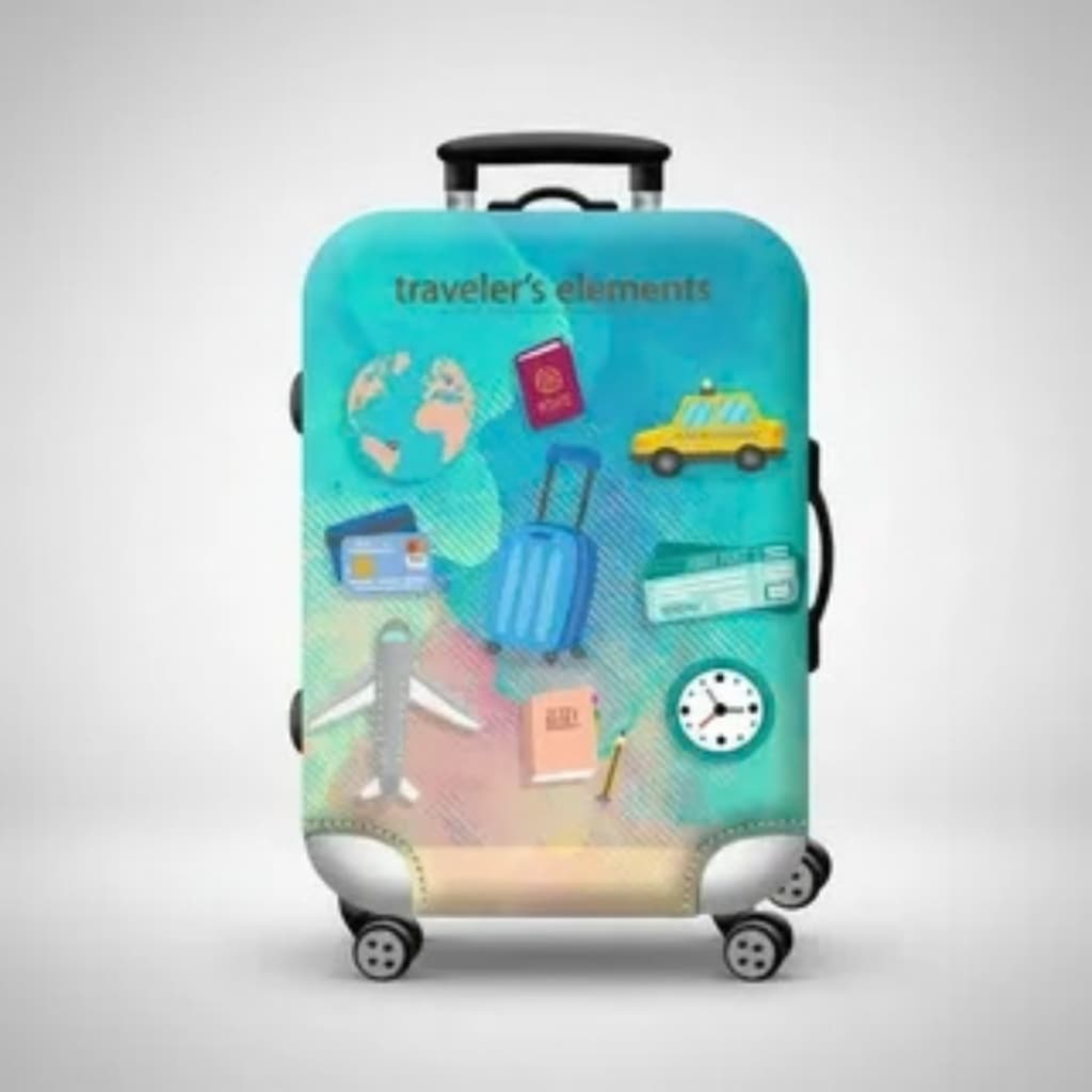 Capa Para Mala  De Viagem Tamanho Pequeno