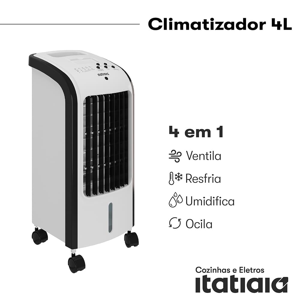 Climatizador de Ar Itatiaia 4L: O 4 em 1 para Seu Conforto