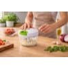 KIT 1 a 3 Processador de alimentos - manual  3 Lâminas  aço Inox 500ml  Triturador legumes verduras