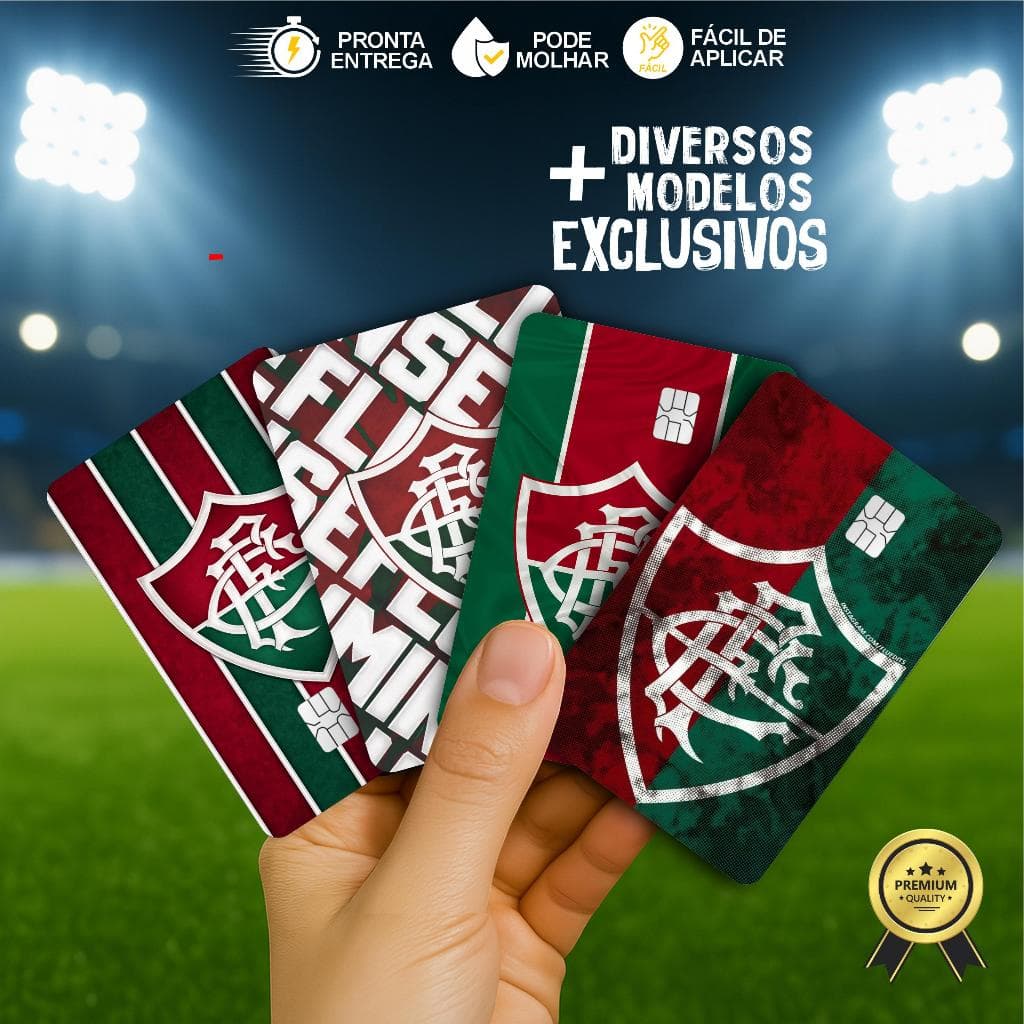 Adesivo Película para Cartão | Fluminense, Tricolor, Flu, Fluzão