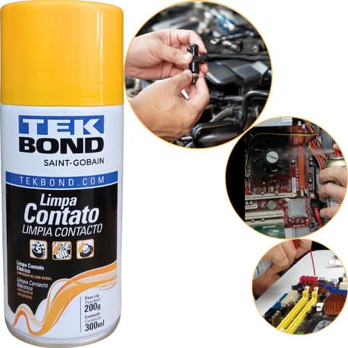 Spray Limpa Contato Elétrico Eletrônico Tekbond 300ml Original