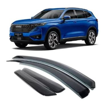 Calha Defletor de Chuva Haval H6 2024 4 Portas Acrílico Fumê Ecoflex