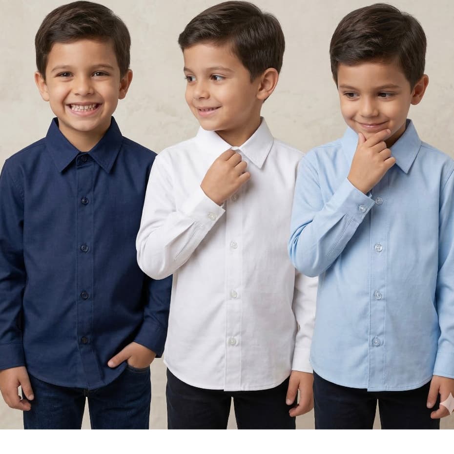 Camisa Menino Social Lisa Premium Festas Tamanho 2 Ao 10