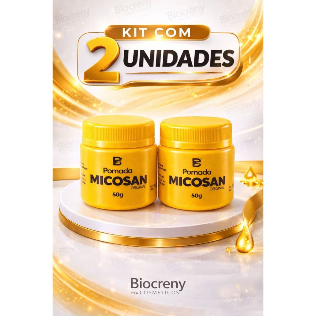 Kit 2 Pomadas Micosan Micozero Clareamento de Pele e Tratamento de Espinhas e Micoses