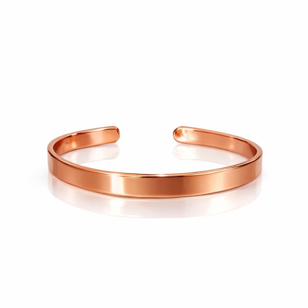Pulseira Bracelete de Cobre Puro Minimalista Ajustável