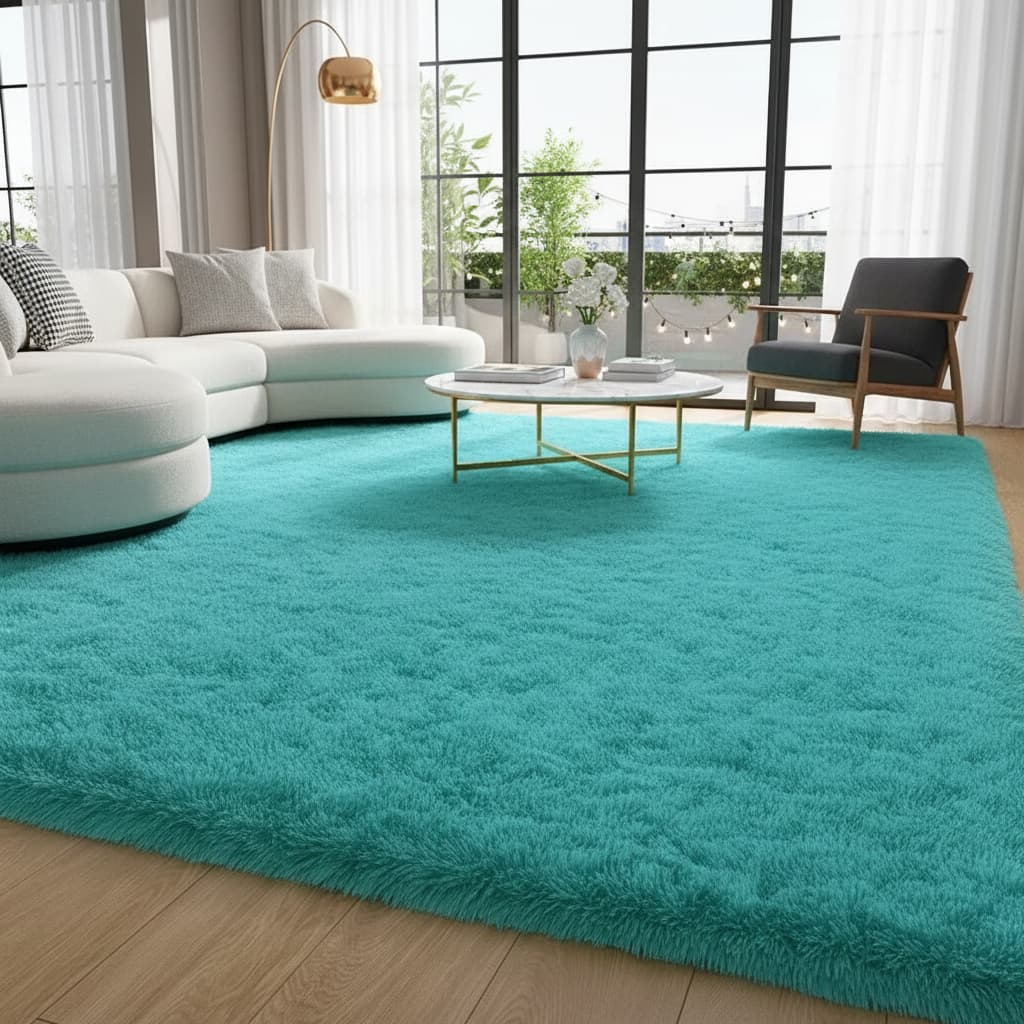 Tapete Peludo, Felpudo De Sala Ou Quarto Luxo 2,00 X 1,50 PROMOÇÃO MARROM LISO