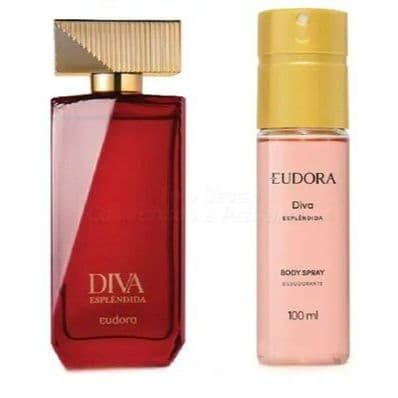 Combo Diva Esplêndida Feminino Desodorante Colônia 100ml + Body Spray 100ml | Perfume Marcante e Frescor Duradouro