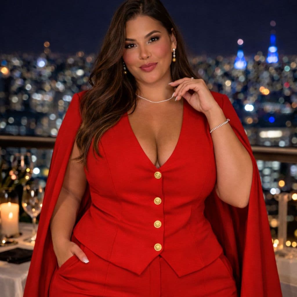 Colete Social Feminino Plus Size Elegante Com Manga Capa