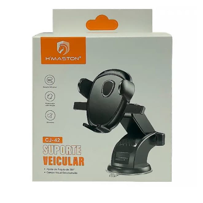 Suporte De Celular Rotação 360º Para Carro H`maston CJ42
