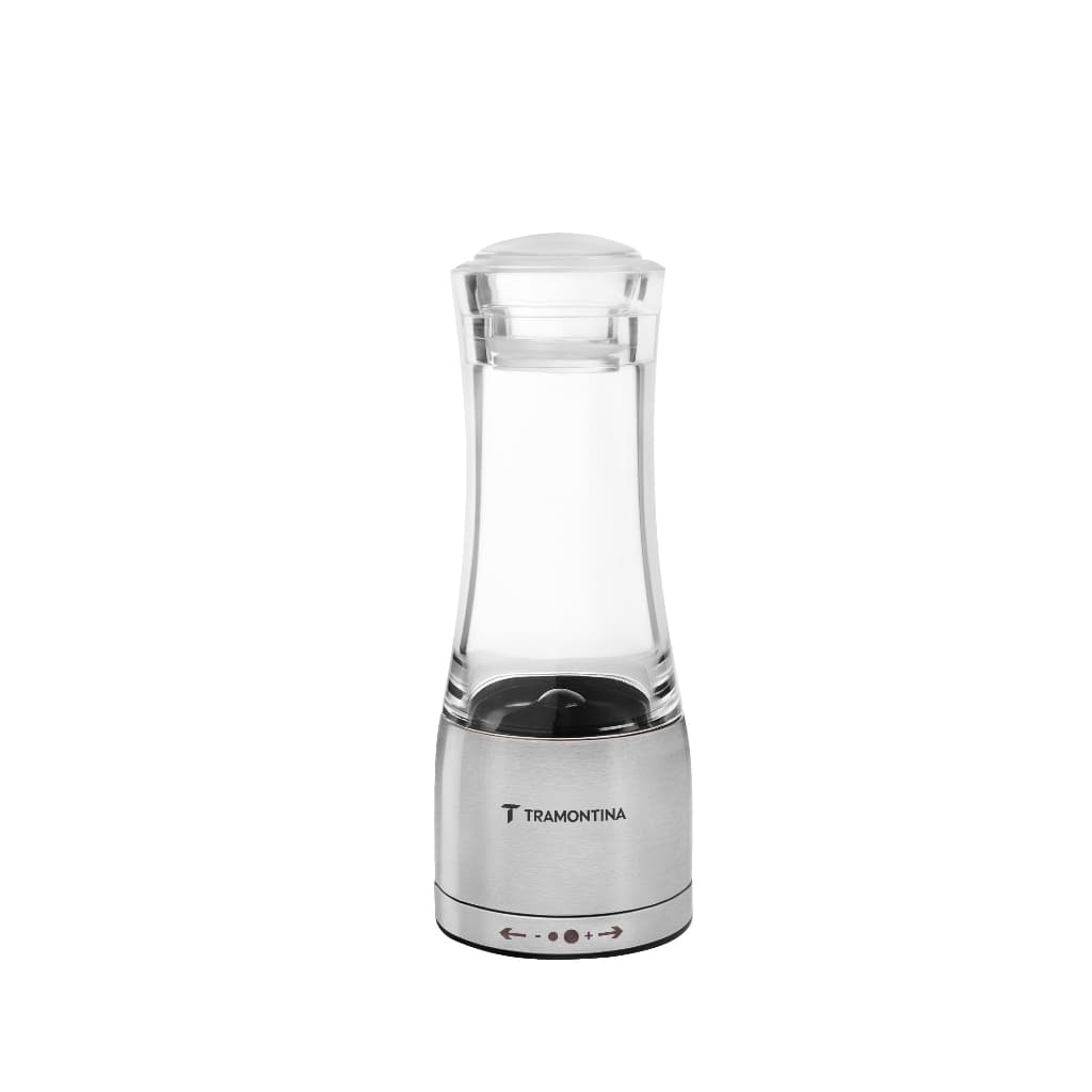 Moedor Para Sal ou Pimenta Tramontina Inox moinho em cerâmica corpo em acrílico e inox