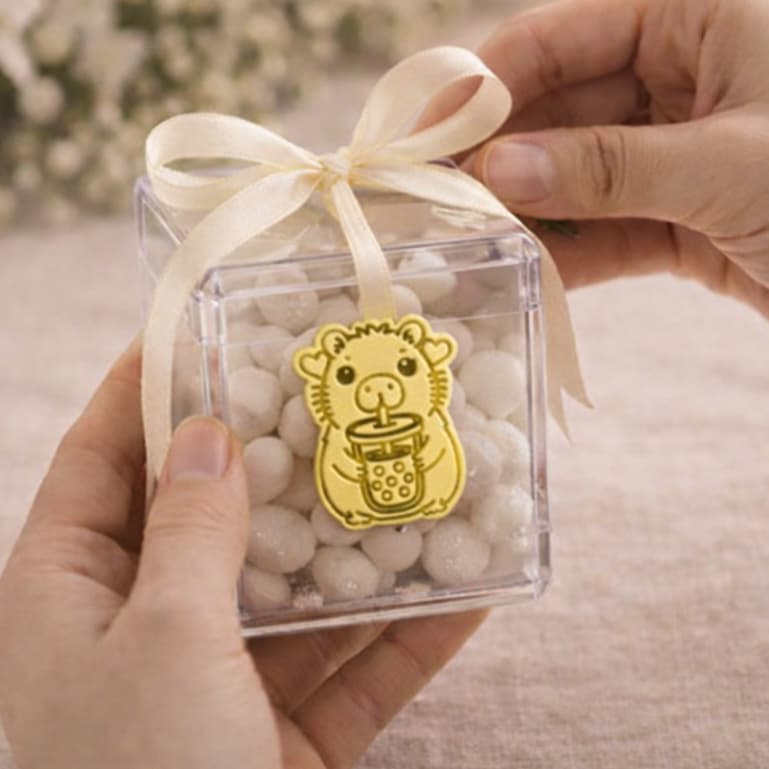 Kit Tag Personalizada Acrílico Espelhado Aniversário Lembrancinha Etiqueta Decorativa