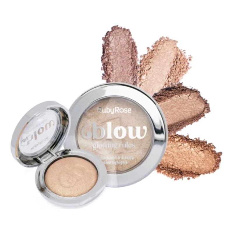 ILUMINADOR BAKED GLOWING RULES LINHA BLOW RUBY ROSE