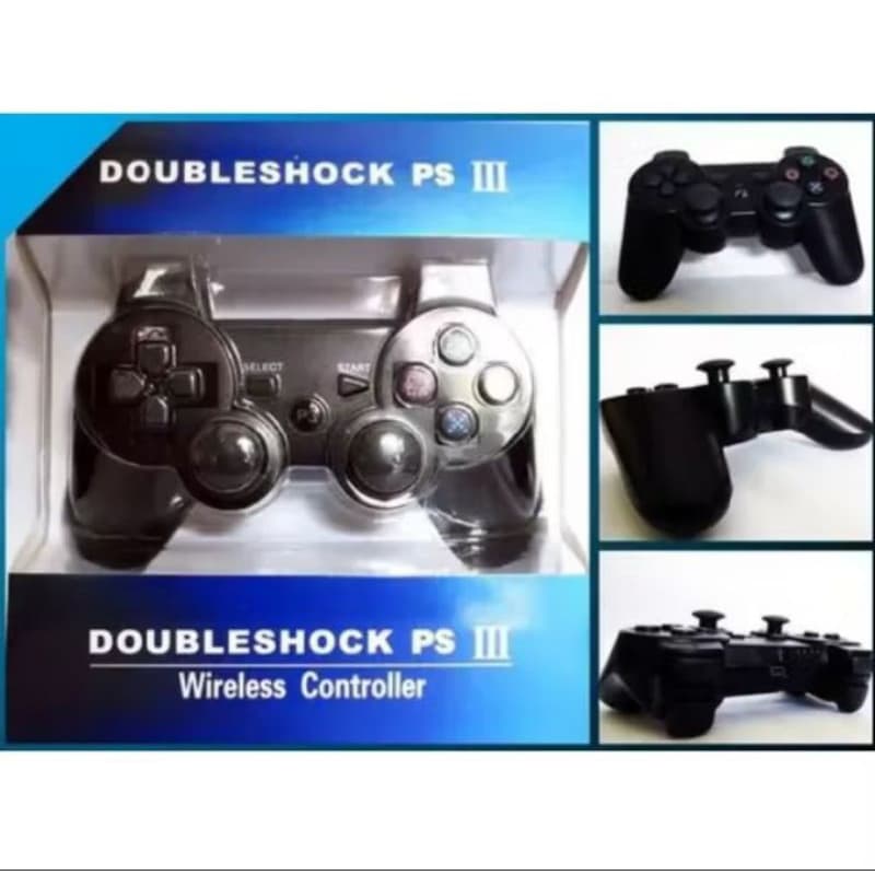 controle de videogame sem fio compatível com PlayStation 3, comercializado com o nome "DoubleShock PS III
