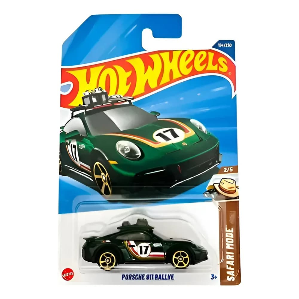 Carrinho Hot Wheels Safari Mode - Porsche 911 Rallye - Hyw87
