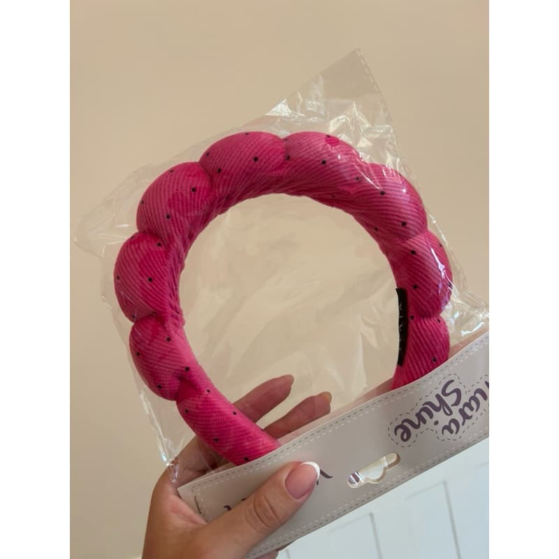 Tiara de Skincare Acolchoada com Nó | Faixa de Cabelo para Maquiagem e Limpeza Facial