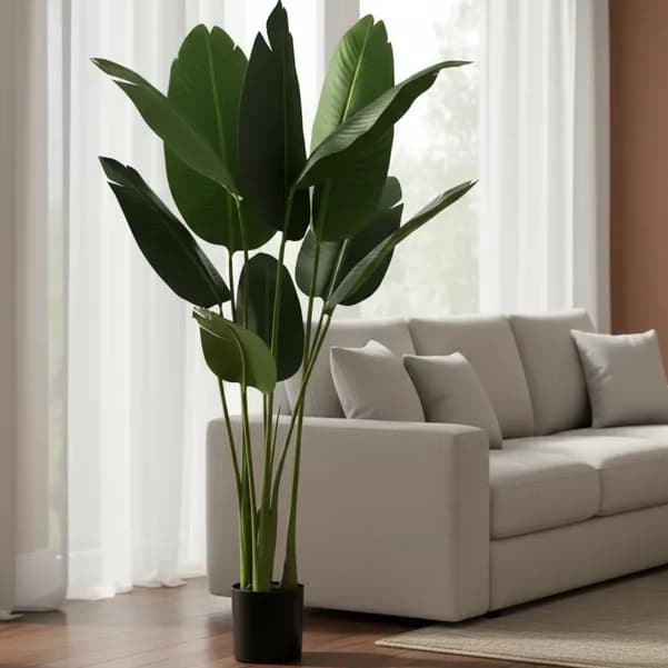 Planta Bananeira Artificial Grande Premium Realista