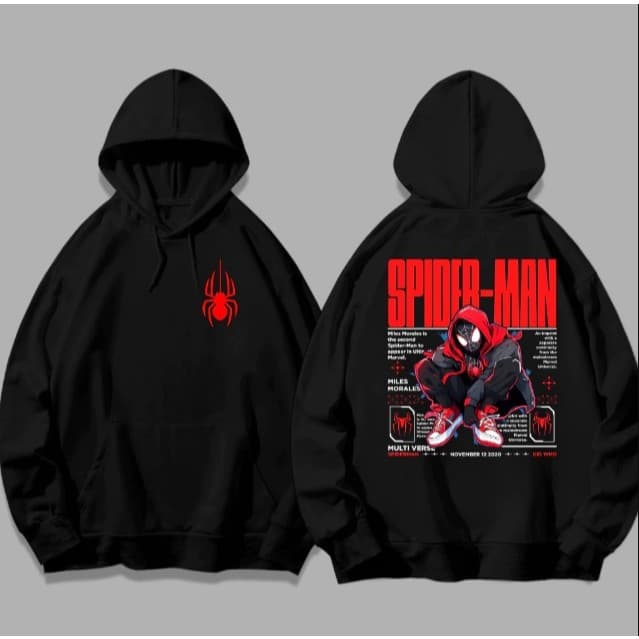 Moletom Masculino Spider Man Homem Aranha Canguru Capuz Bolso Blusa frio Casaco Inverno Feminino Unissex Várias Cores