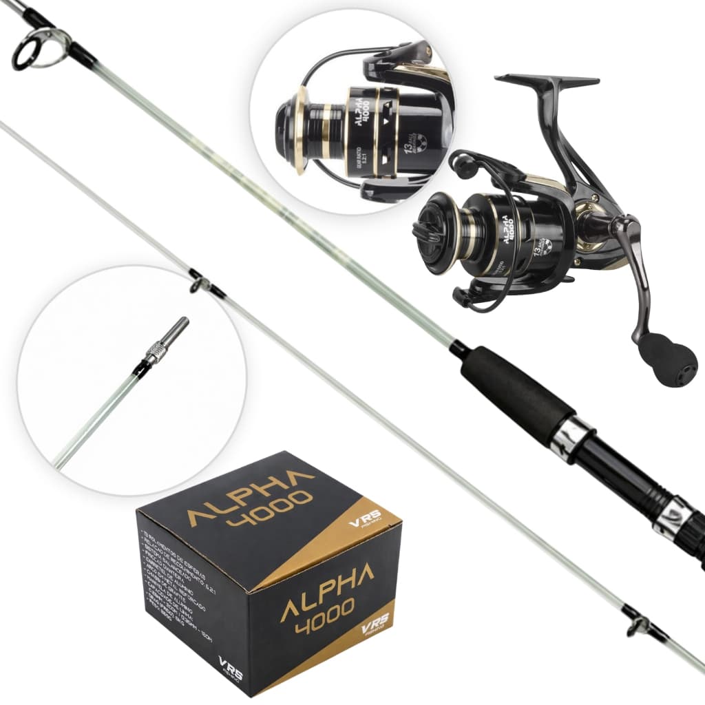 Kit Pesca Alpha 4000 Vara De 1,65 Metros E Molinete 13 Rolamentos