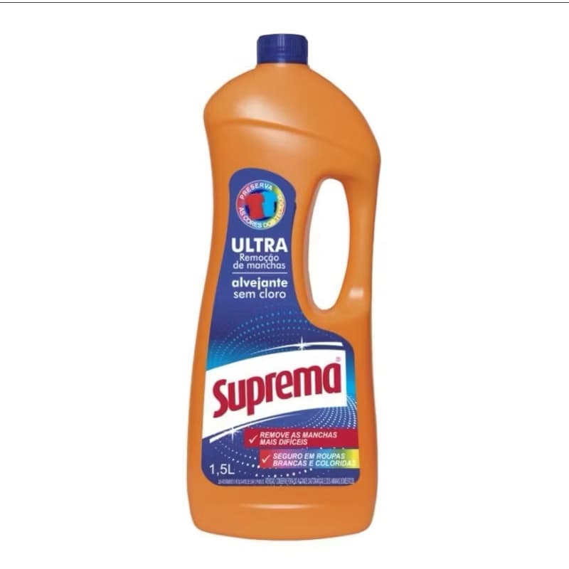 Alvejante Suprema Para Roupas Coloridas e Roupas Brancas 1,5 Litros