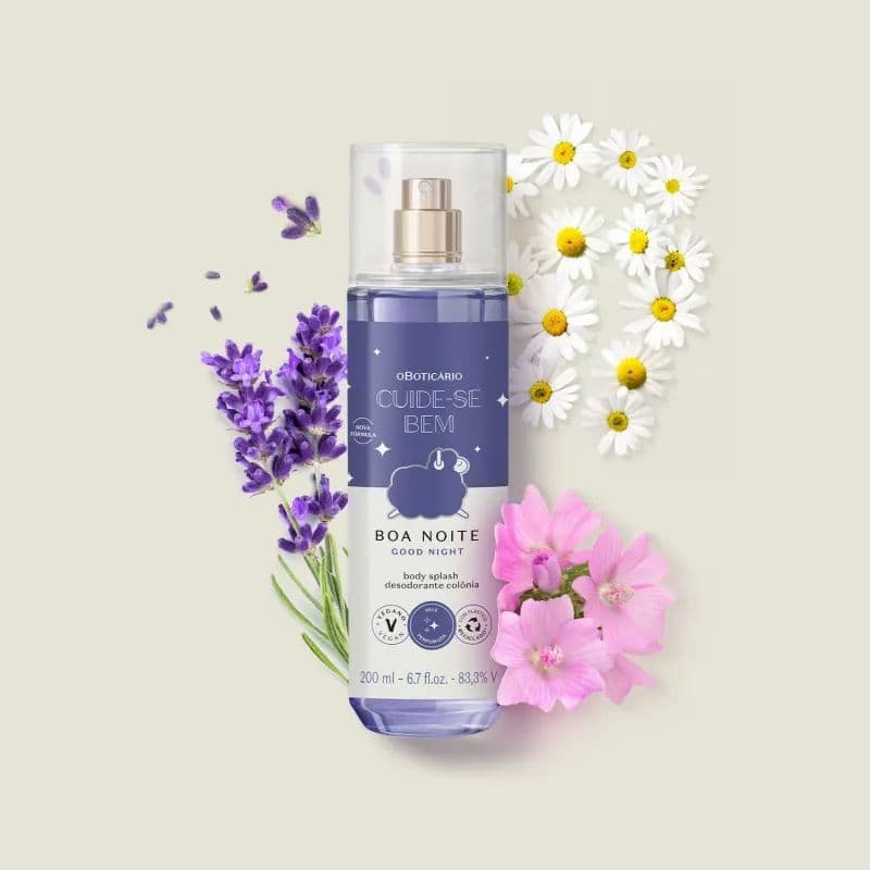Body Splash Boa Noite - Fragrância Relaxante para Dormir