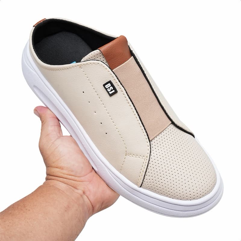 Mule Masculino Casual Sneaker Slip On Leve Lançamento Oferta