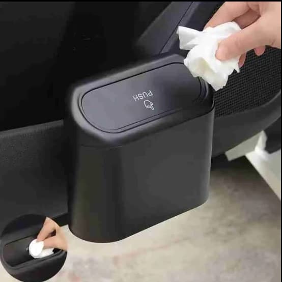 lixeira automotiva, lixo para carro, portátil, elegante, discreto, porta treco para carro, cinzeiro portátil carro preto