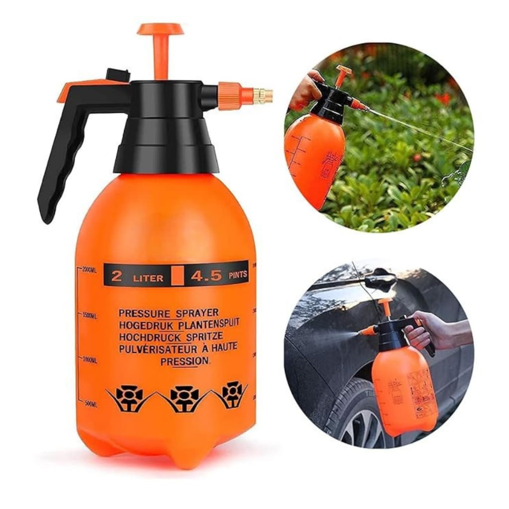 Pulverizador de Pressão Manual 2 Litros para Jardim e Plantas Compacto e Versátil