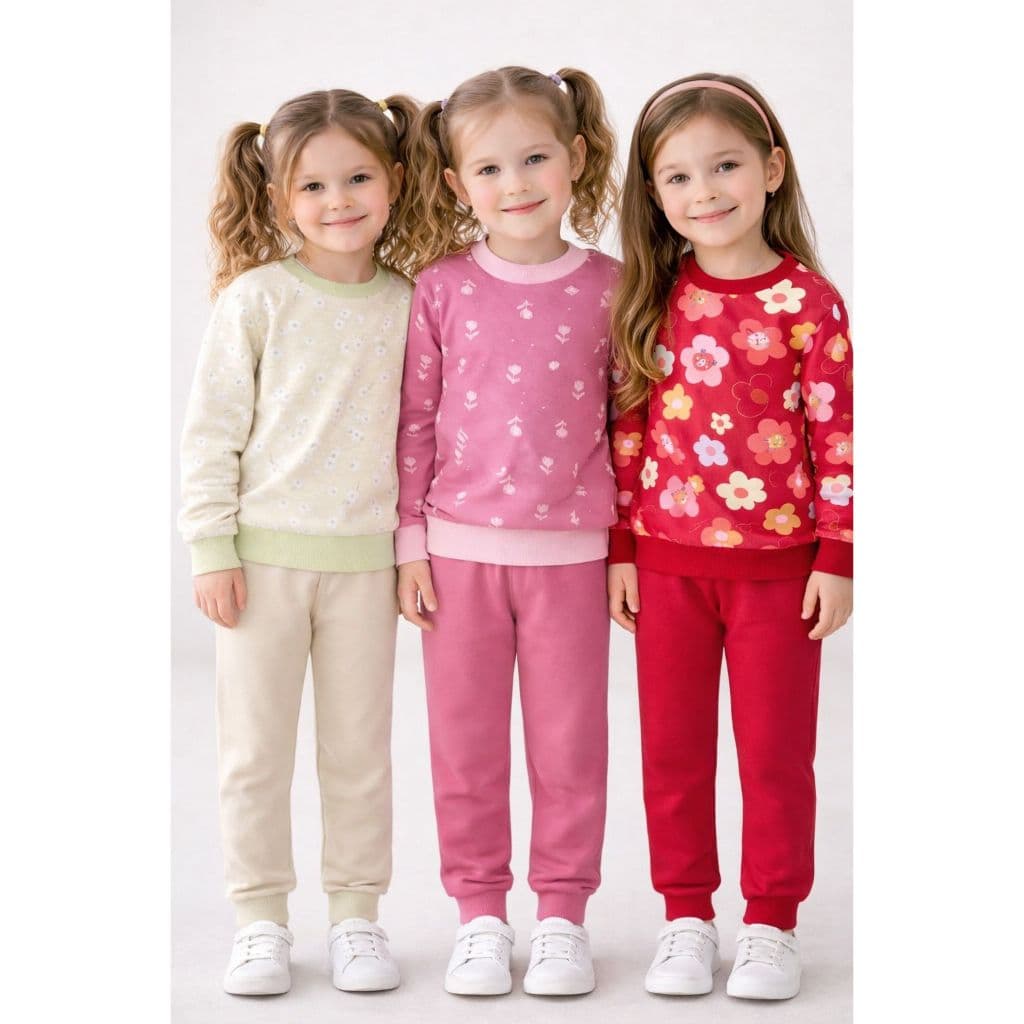 Conjunto Infantil Moletom Flanelado 1 ao 12 Anos Roupa De Frio Menino Menina