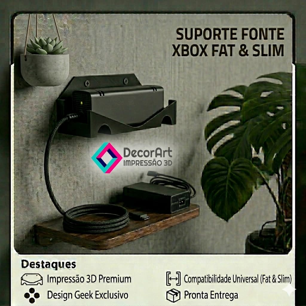 Suporte para fonte Xbox 360 Slim, Super Slim, Fat , Xbox One Fat Reforçado