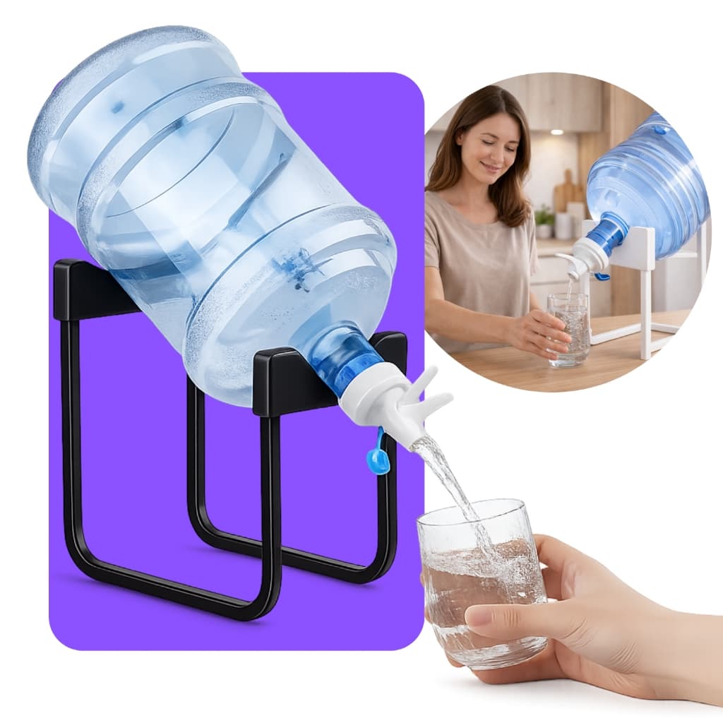Suporte Para Galão Filtro de Água Removivel Bebedouro De Água Potável 20 Litros Torneira