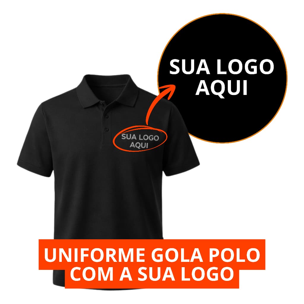 Camiseta Camisa Unissex Polo Personalizada Sua Ideia Uniforme Empresa Estampada Seu Logo