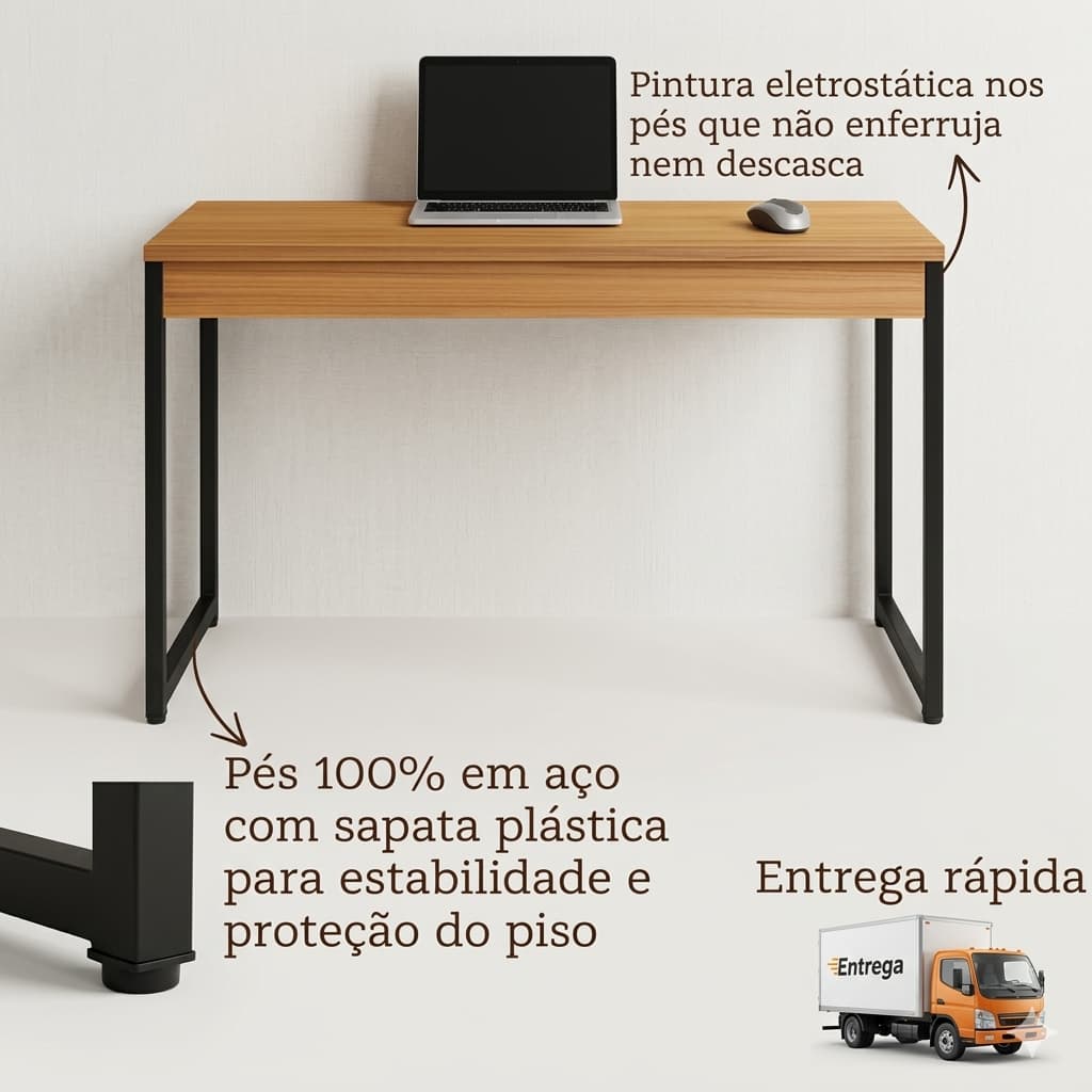 Mesa Escrivaninha Para Home Office Notebook Estudos