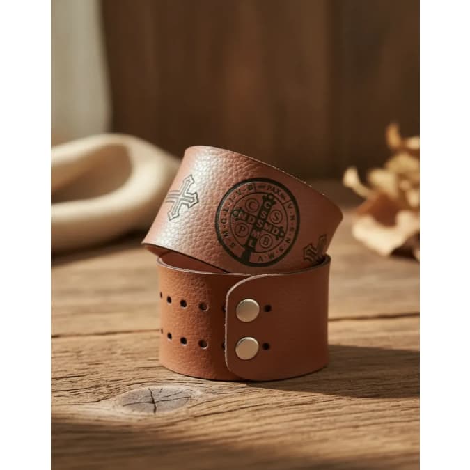 Pulseira Masculina Estilo Bracelete Ajustável Design Rústico