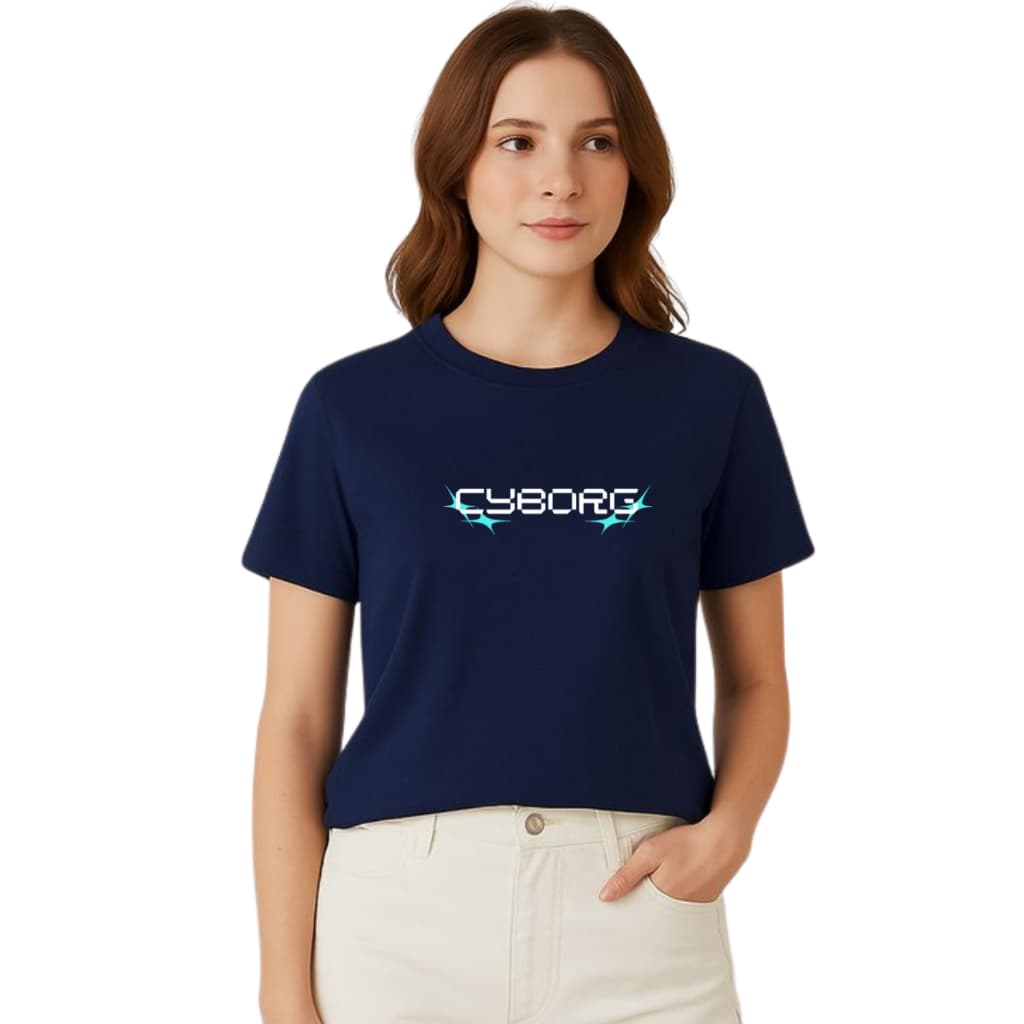 Camiseta Estampada Cyborg  Confortável Moderna  Estilosa Premium