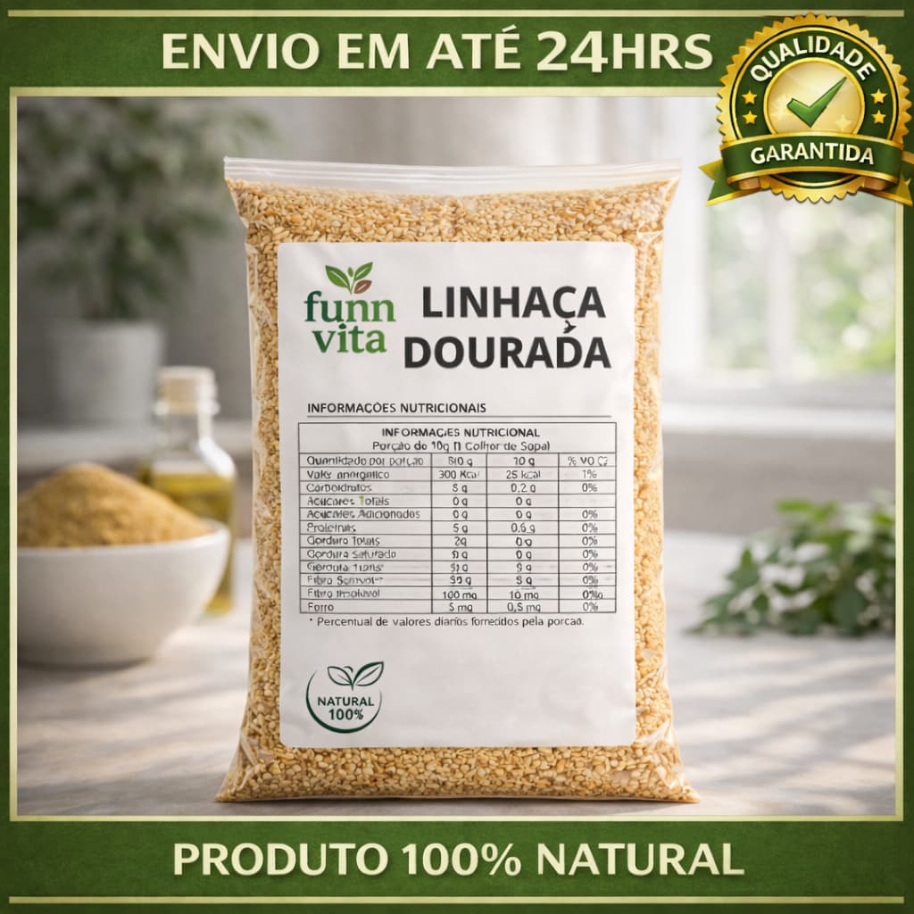 LINHAÇA DOURADA NACIONAL SEMENTE PURO NATURAL PREMIUM - FUNN VITA
