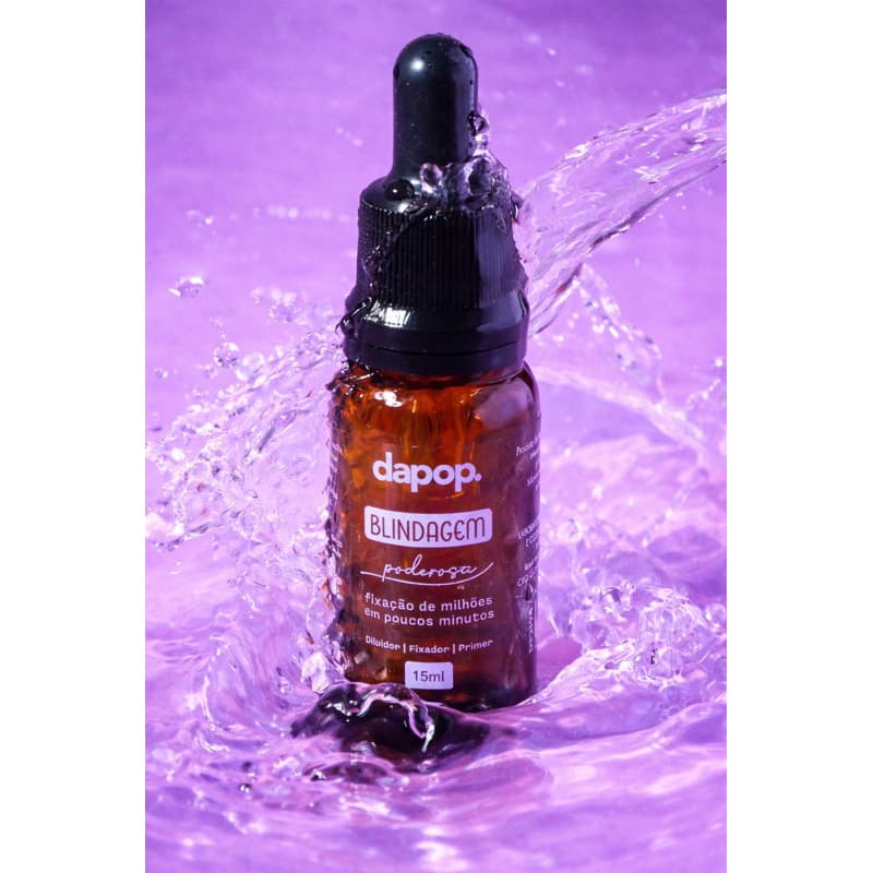 Blindagem Poderosa Dapop - Fixador, Primer e Diluidor 3 em 1 | Maquiagem Profissional | Fixação de Milhões