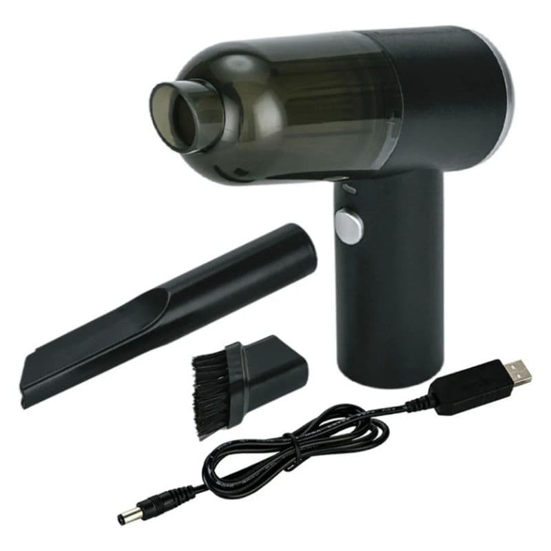 Mini Aspirador de Pó Portátil Automotivo Carro Casa - Sucção Potente e Compacto, USB Recarregável