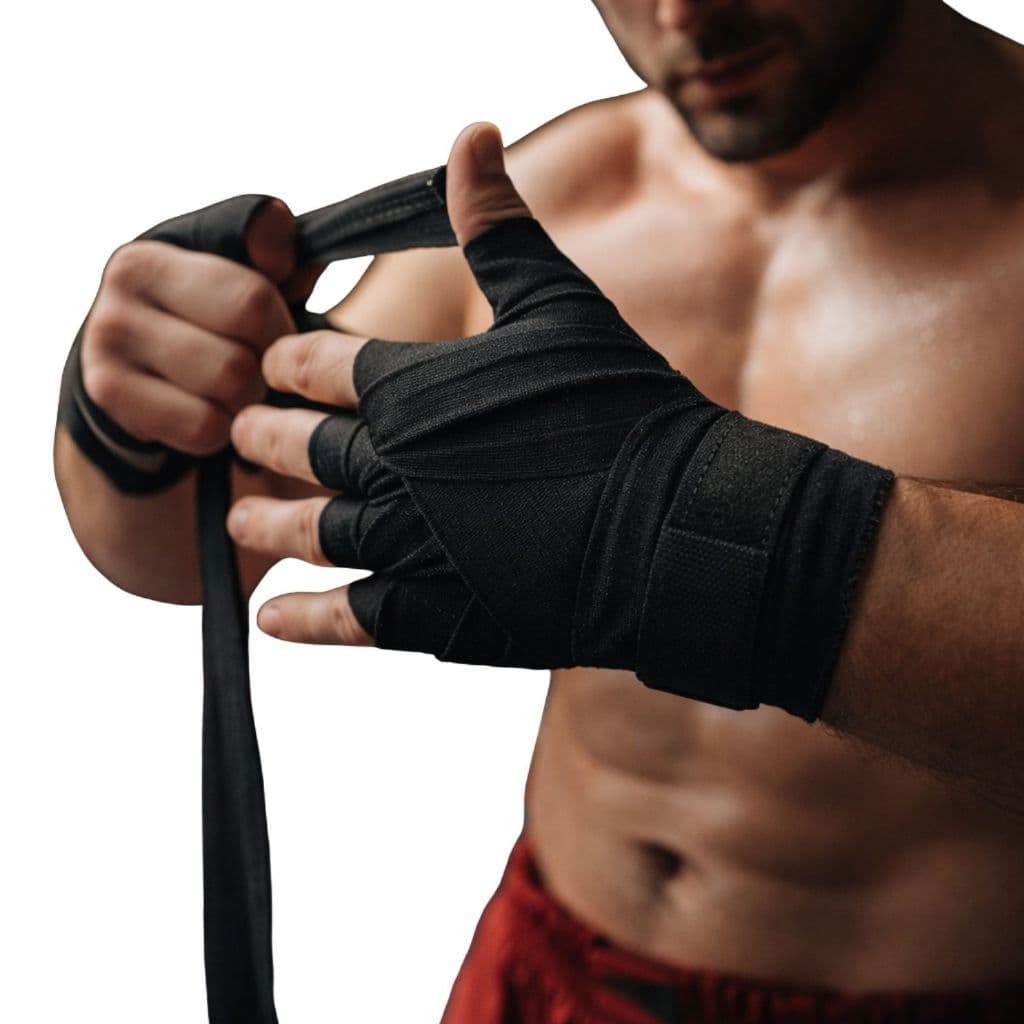Par de Fita de Bandagem Elástica de Luta para Boxe 3 Metros Faixa Mãos Muay Thai MMA Proteção Punho