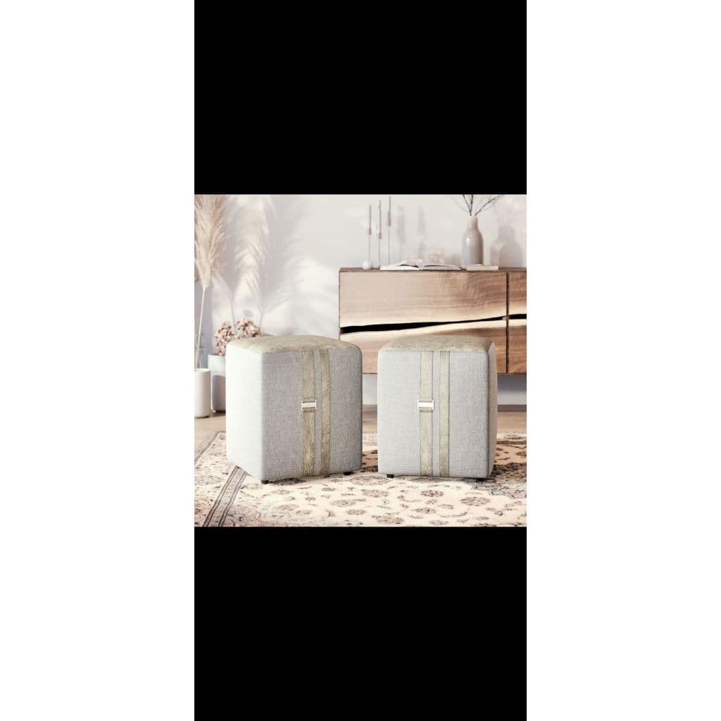 Puff Domus Quadrado Decorativo – Design Sofisticado, Conforto e Versatilidade para Seu Ambiente