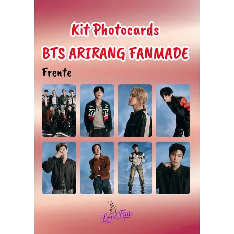 Kit 8 PhotoCards Bts Arirang Fanmade ( Leia a Descrição)