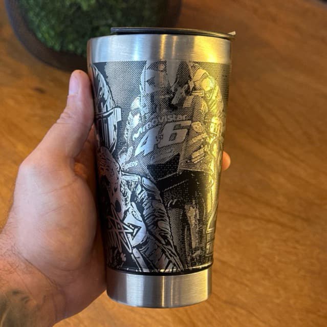 Copo Térmico Personalizado | 473ml | Gravação a Laser 360 Grau, Moto Gp