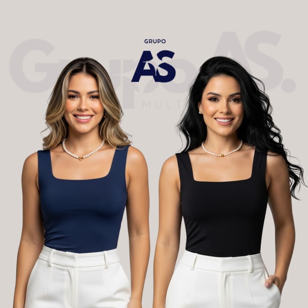 Kit 2 Blusinhas Regata Com Forro - Conforto e elegancia - Moda Faculdade e Trabalho