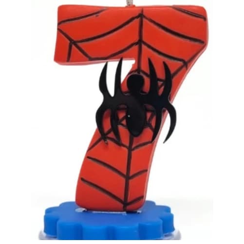 Vela Decorativa heroi Super Aranha biscuit