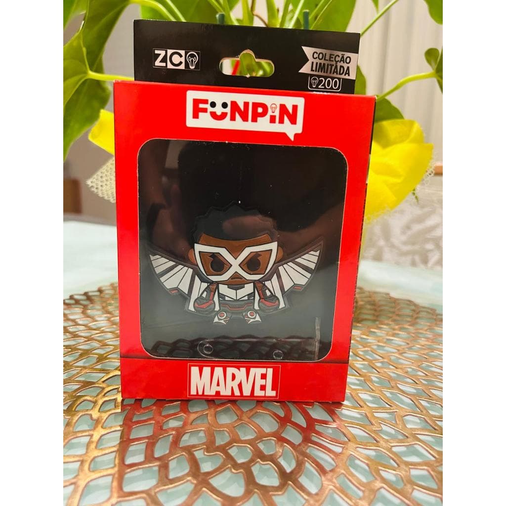 Funpin Marvel Falcão Original Zona Criativa • Edição Limitada 200 • Pin Colecionável Geek Marvel