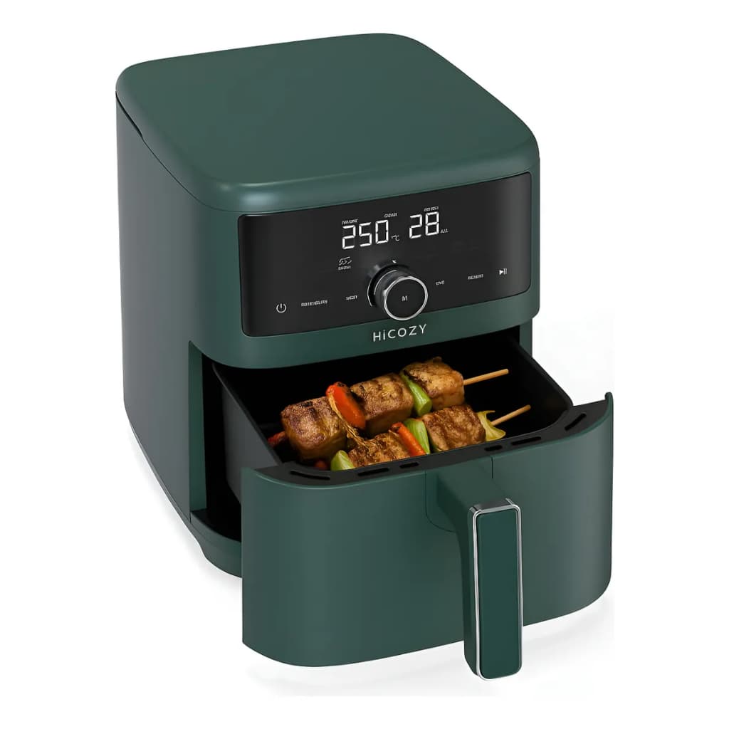 Fritadeira De Ar Petit Fry Elétrica 5.7l Hicozy 127v Verde Preto 220v